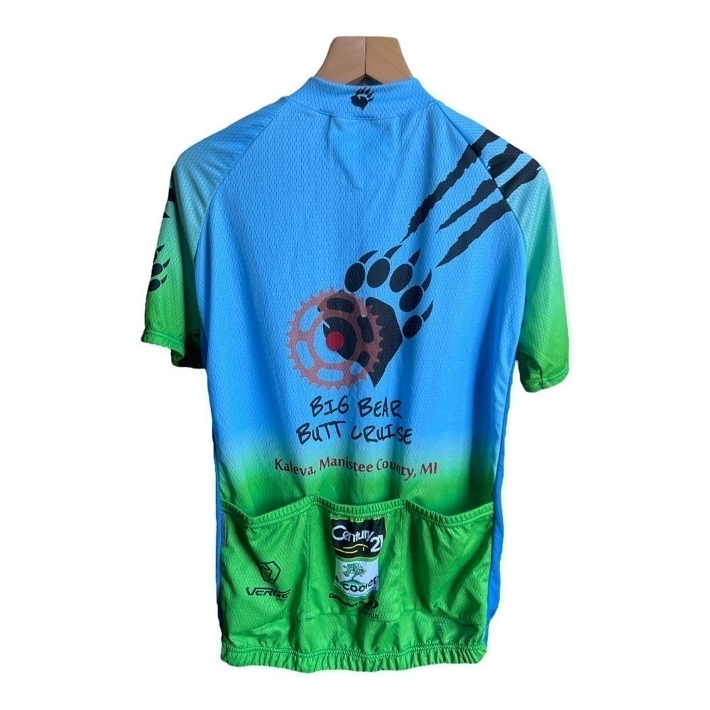 Verge Elite Relaxed Bold Collection Mens Cycling Jersey Big Bear Butt Cruise, XL - Picture 4 of 9